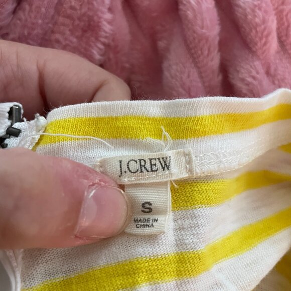 J.Crew Factory Painter Zip Tee in Yellow Stripe - Picture 6 of 6